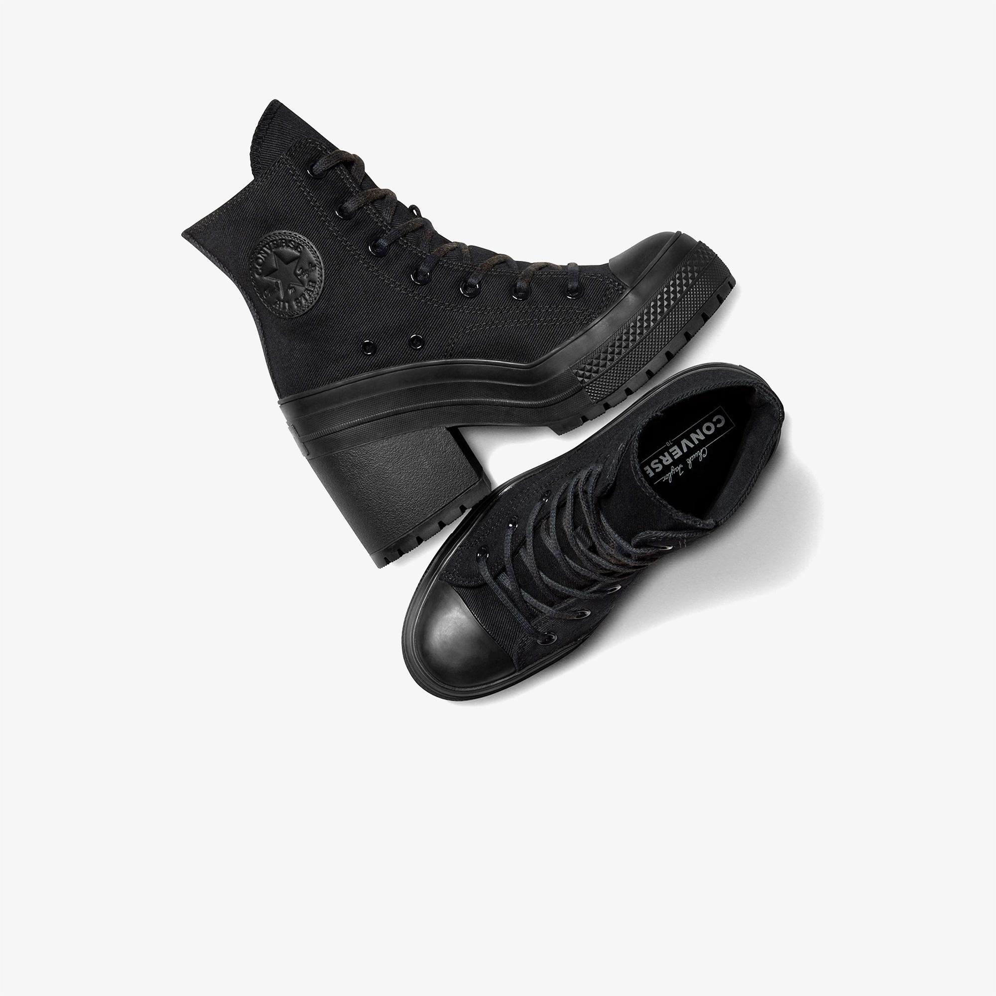 Converse Chuck 70 De Luxe Heel Unisex Siyah Platform Sneaker