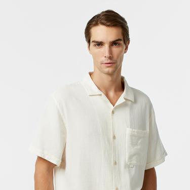  UNITED4 Oversize Erkek Krem Gömlek