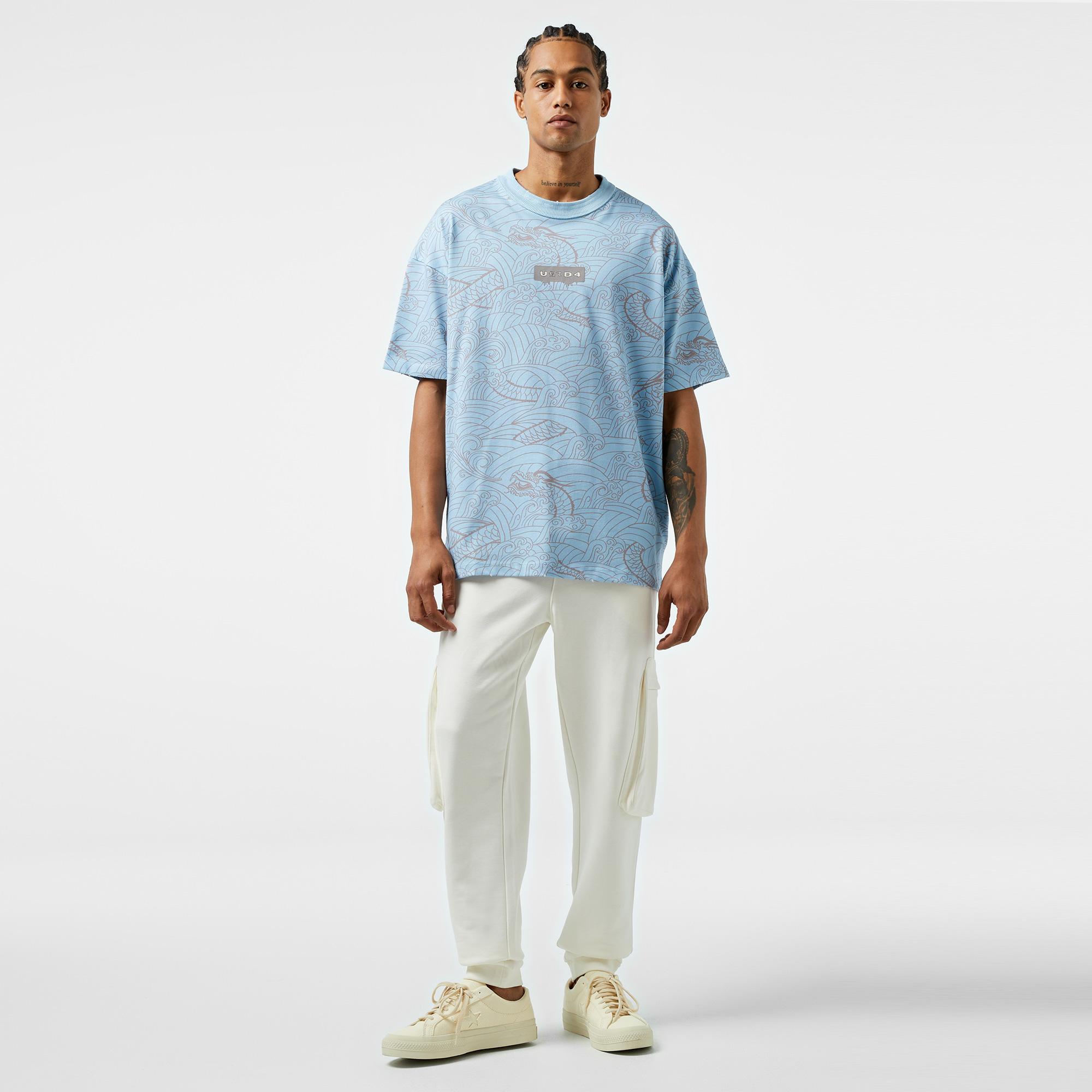 United Classic Erkek Mavi T-Shirt