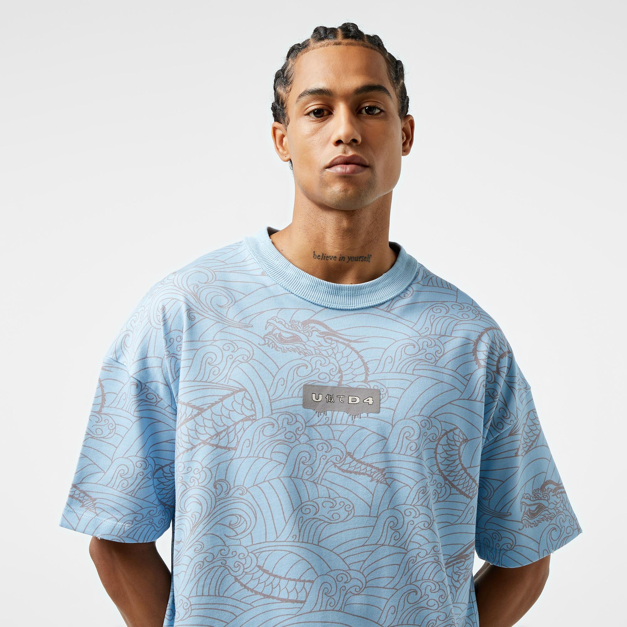 United Classic Erkek Mavi T-Shirt