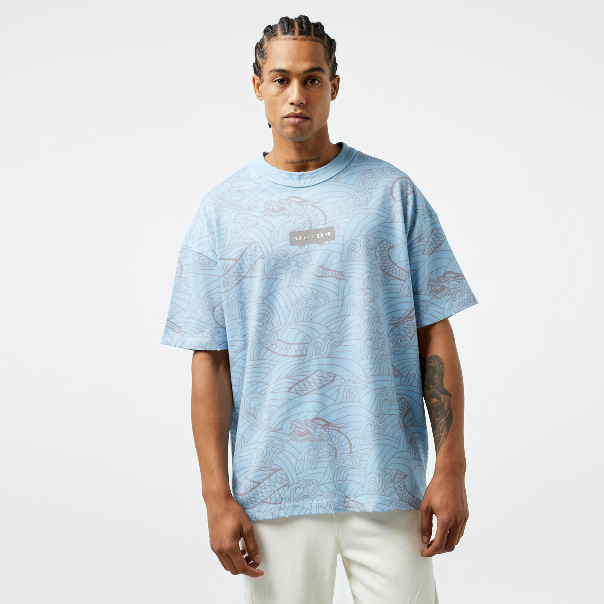 United Classic Erkek Mavi T-Shirt