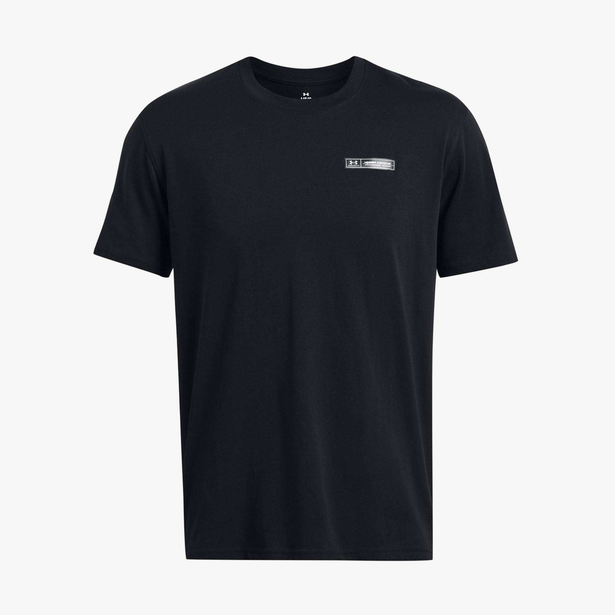 Under Armour Hw Armour Label Ss Erkek Siyah T-Shirt