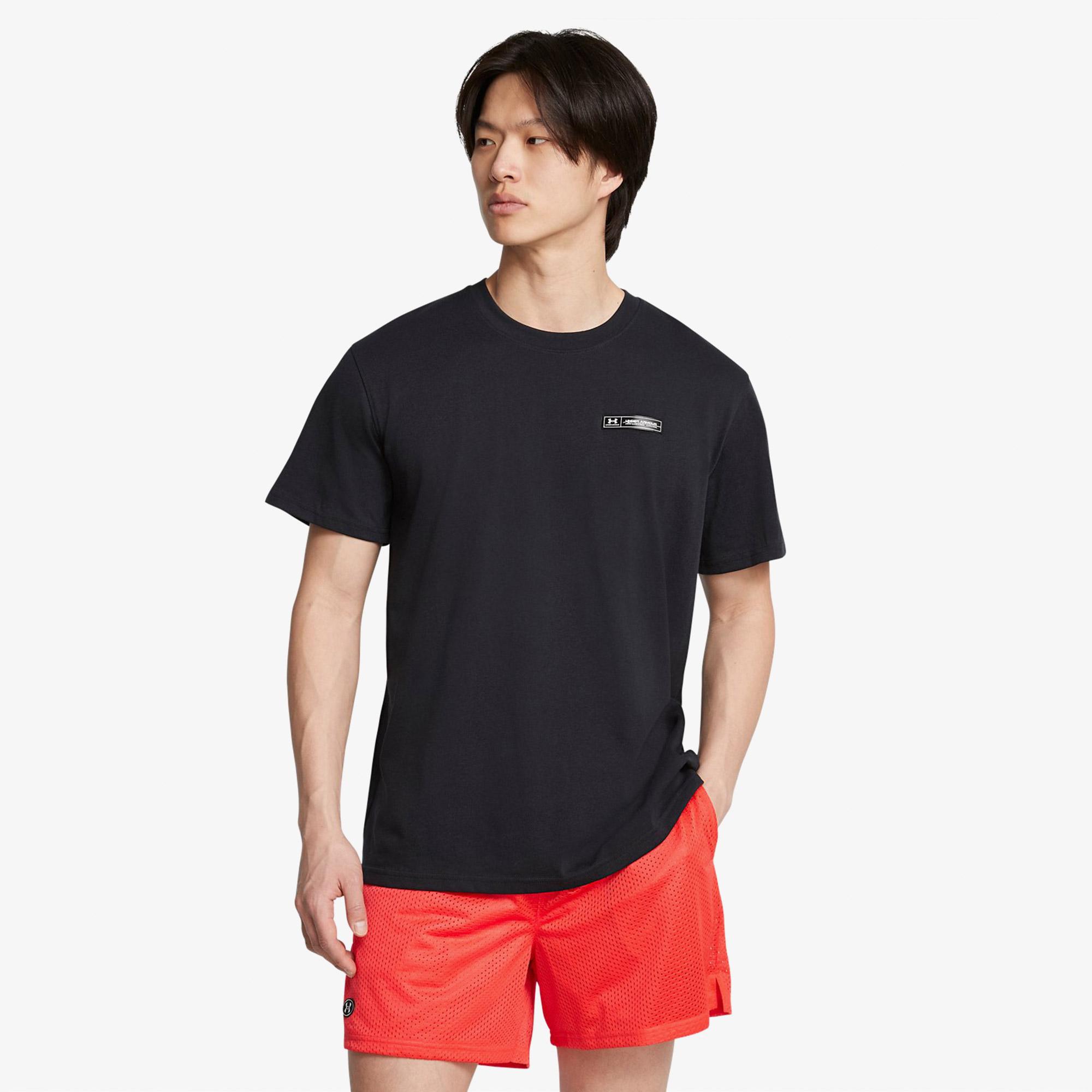 Under Armour Hw Armour Label Ss Erkek Siyah T-Shirt
