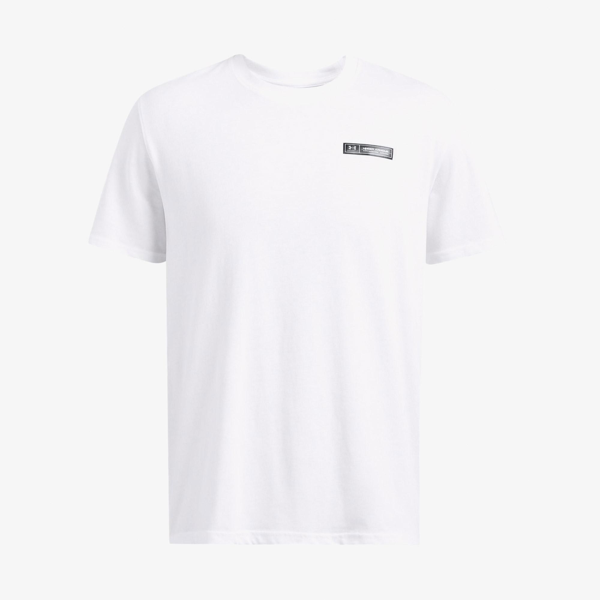 Under Armour Hw Armour Label Ss Erkek Beyaz T-Shirt