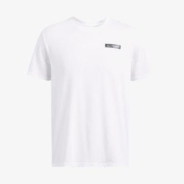  Under Armour Hw Armour Label Ss Erkek Beyaz T-Shirt