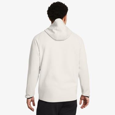  Under Armour Unstoppable Fleece Tam Fermuarlı Erkek Beyaz Sweatshirt