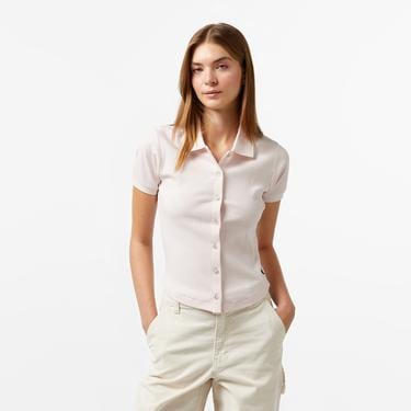  Converse Slim Fit Kadın Pembe Polo