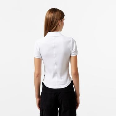  Converse Slim Fit Kadın Beyaz Polo