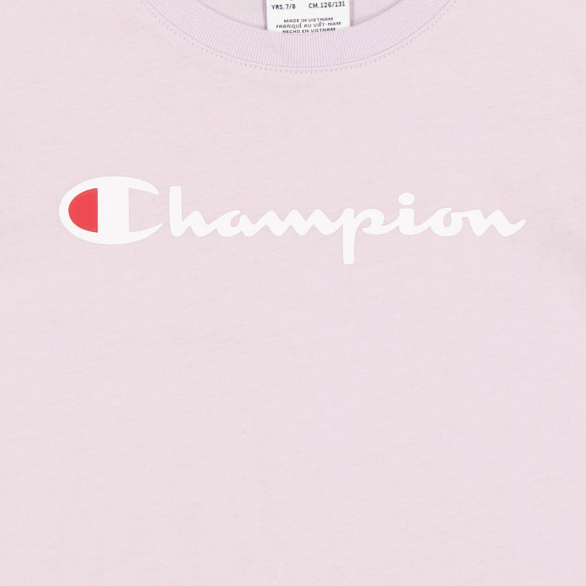 Champion Ss Çocuk Pembe T-Shirt