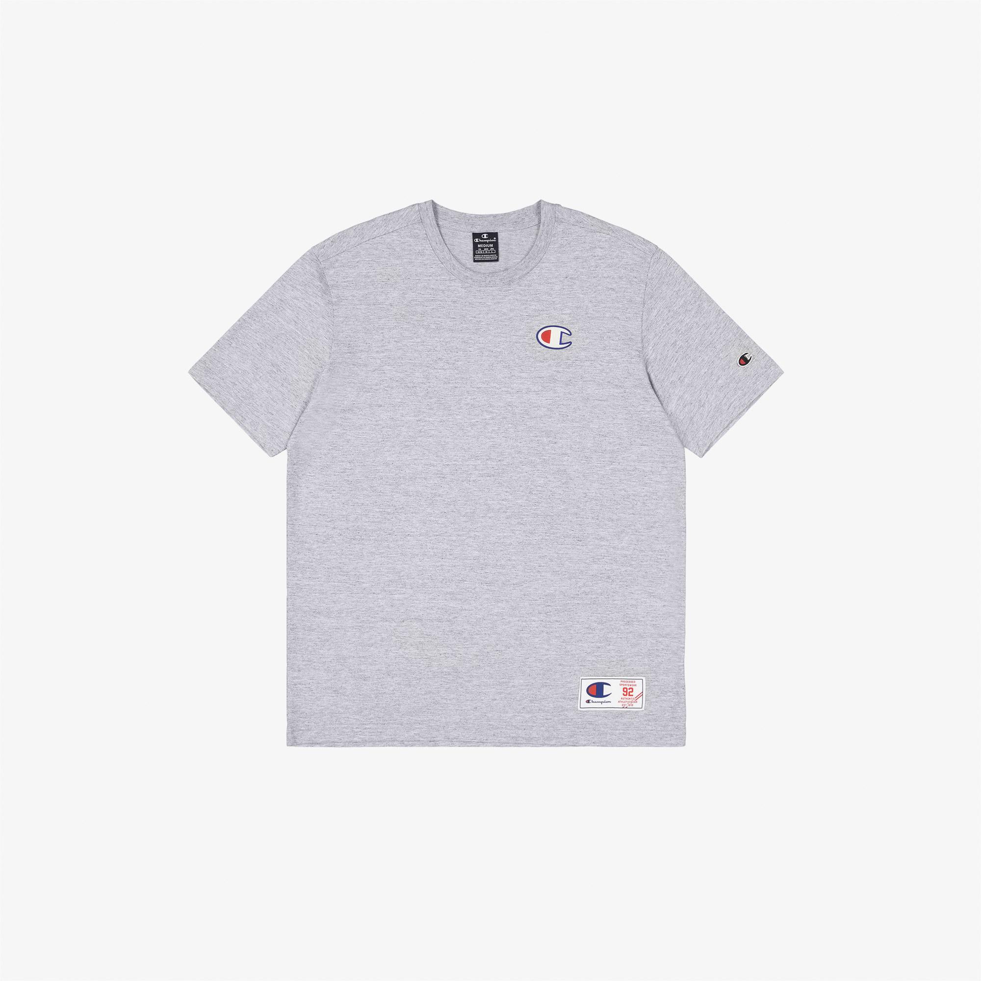 Champion Crewneck Erkek Gri T-Shirt
