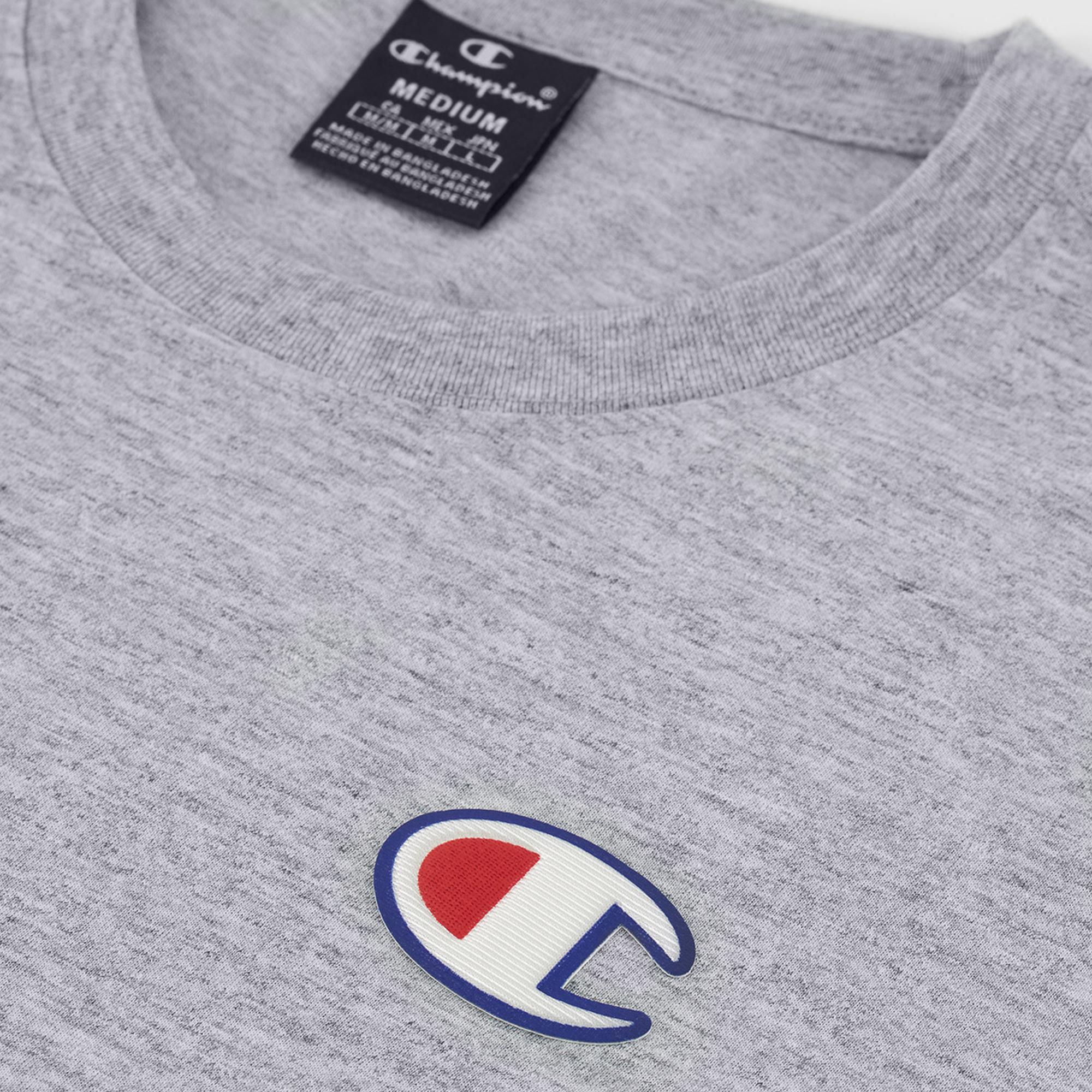 Champion Crewneck Erkek Gri T-Shirt