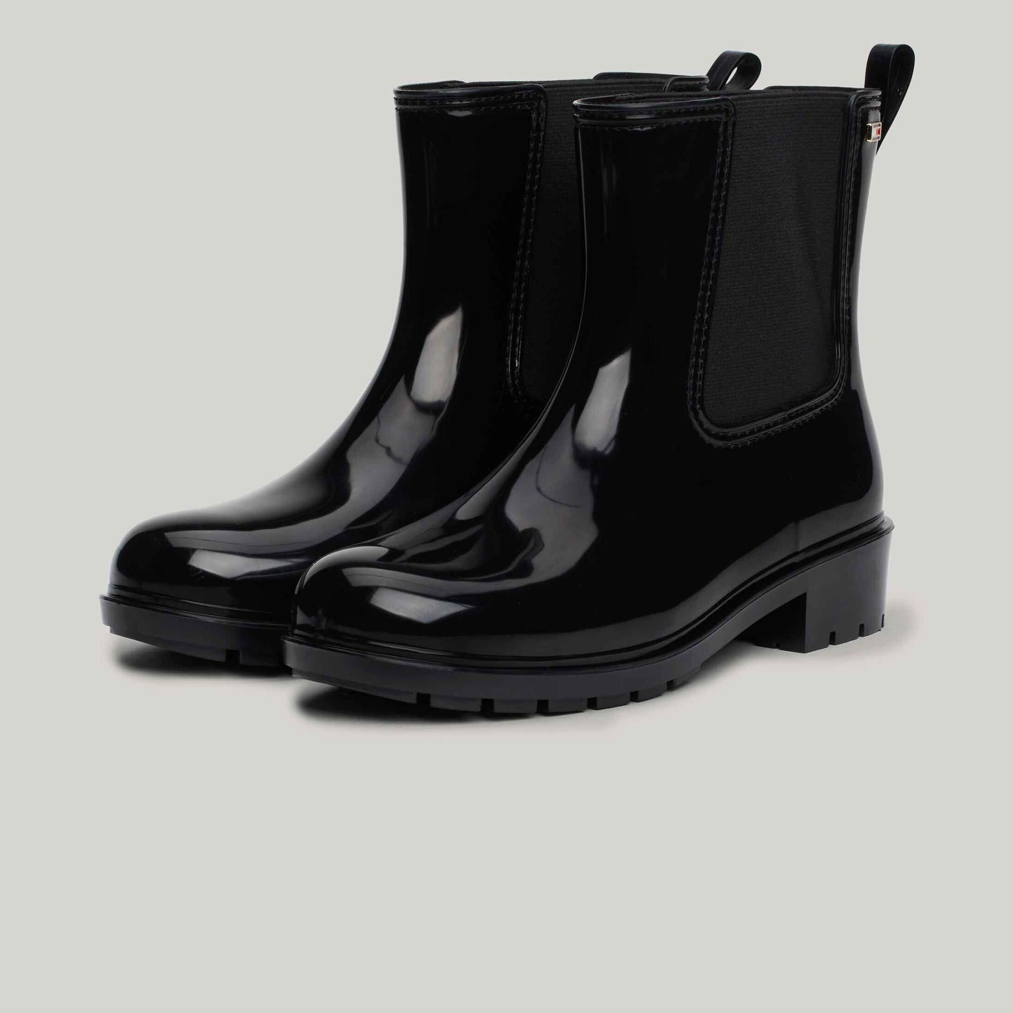 Tommy Hilfiger Kadın Siyah Yağmur Botu