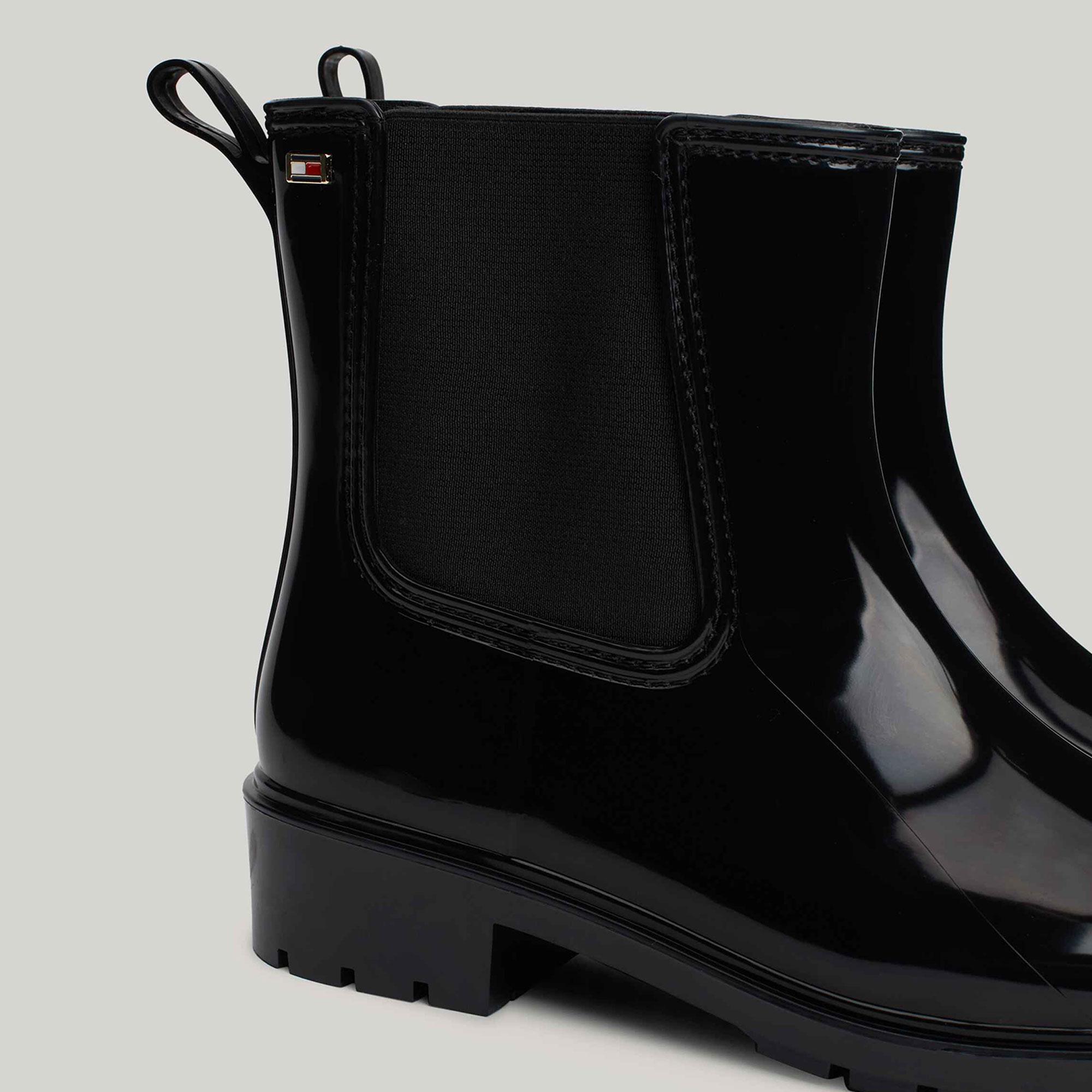 Tommy Hilfiger Kadın Siyah Yağmur Botu