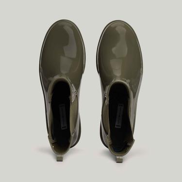  Tommy Hilfiger Kadın Yeşil Yağmur Botu