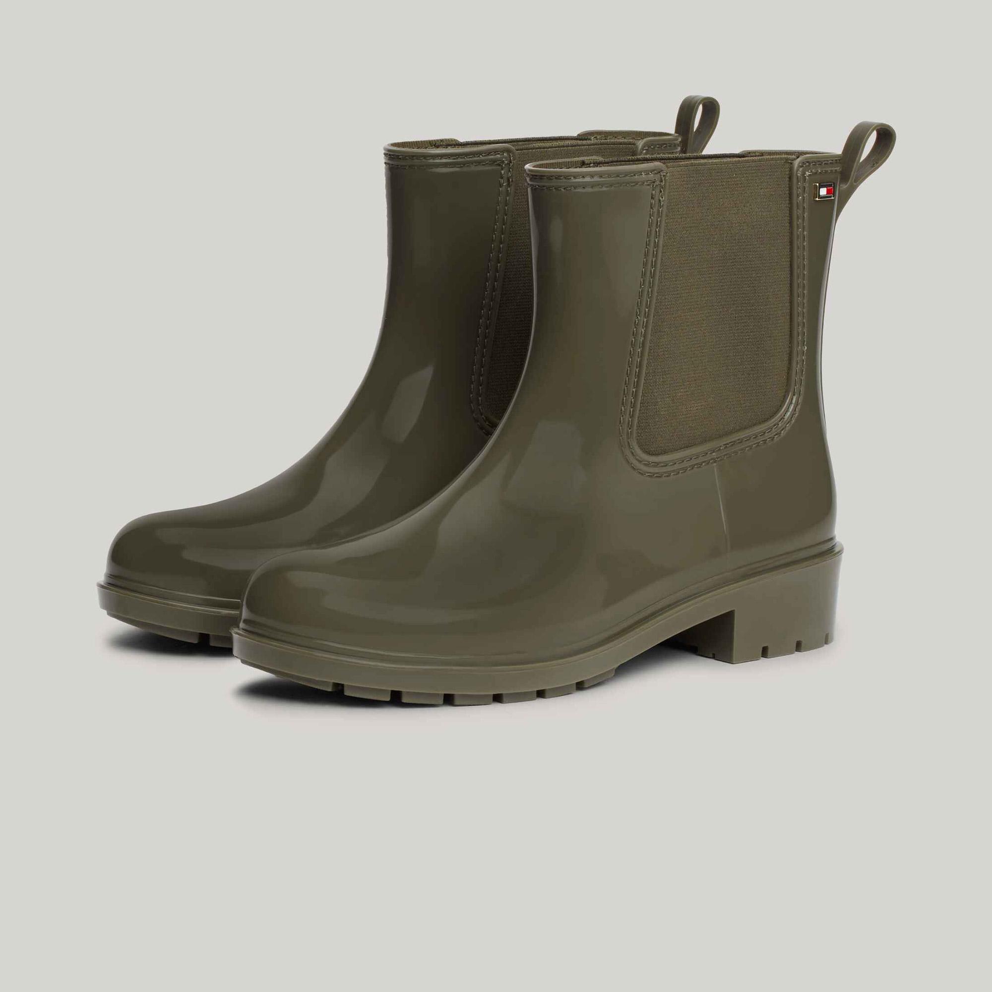 Tommy Hilfiger Kadın Yeşil Yağmur Botu