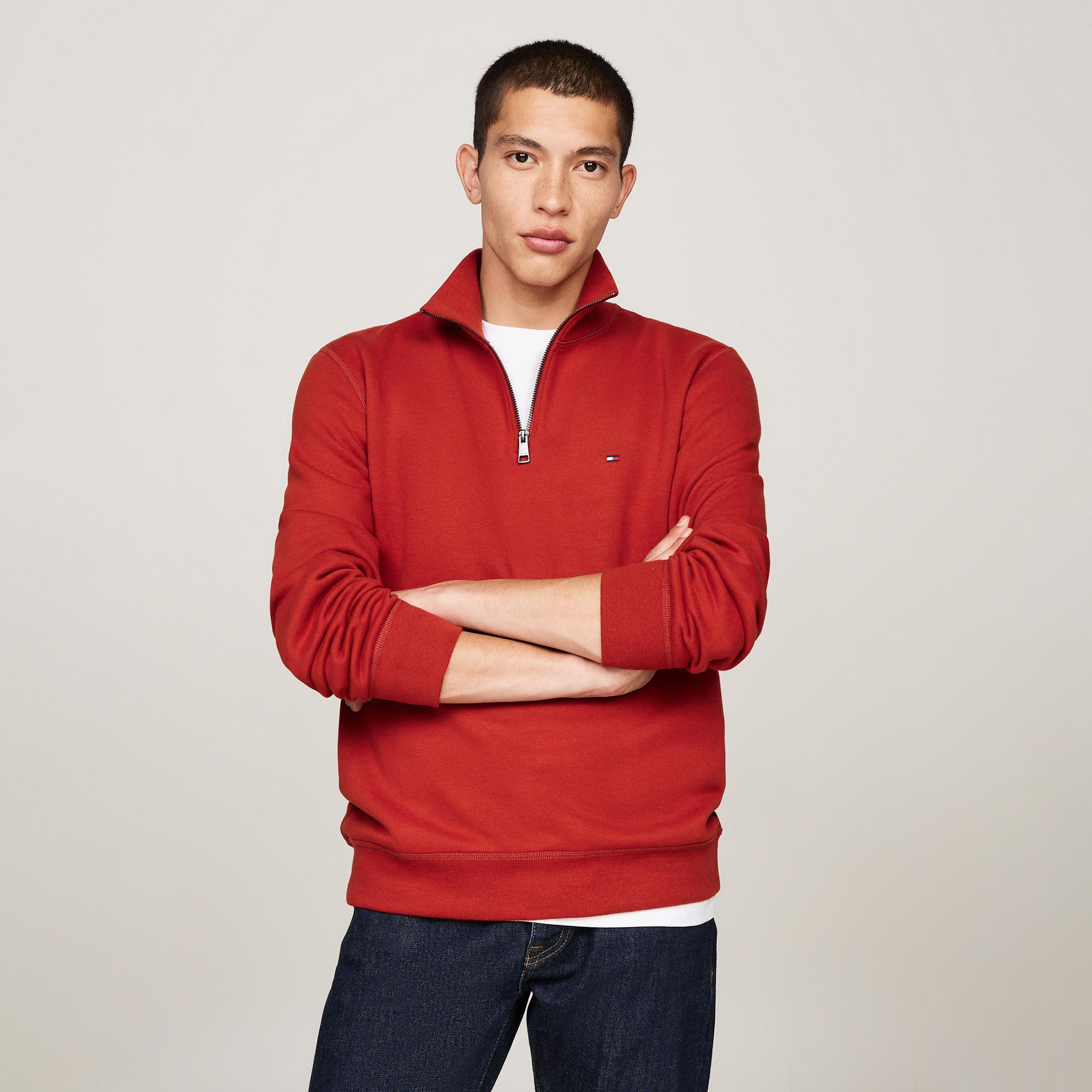 Tommy Hilfiger Erkek Kırmızı Sweatshirt