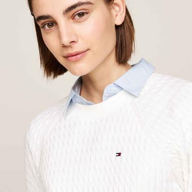  Tommy Hilfiger Kadın Beyaz Triko