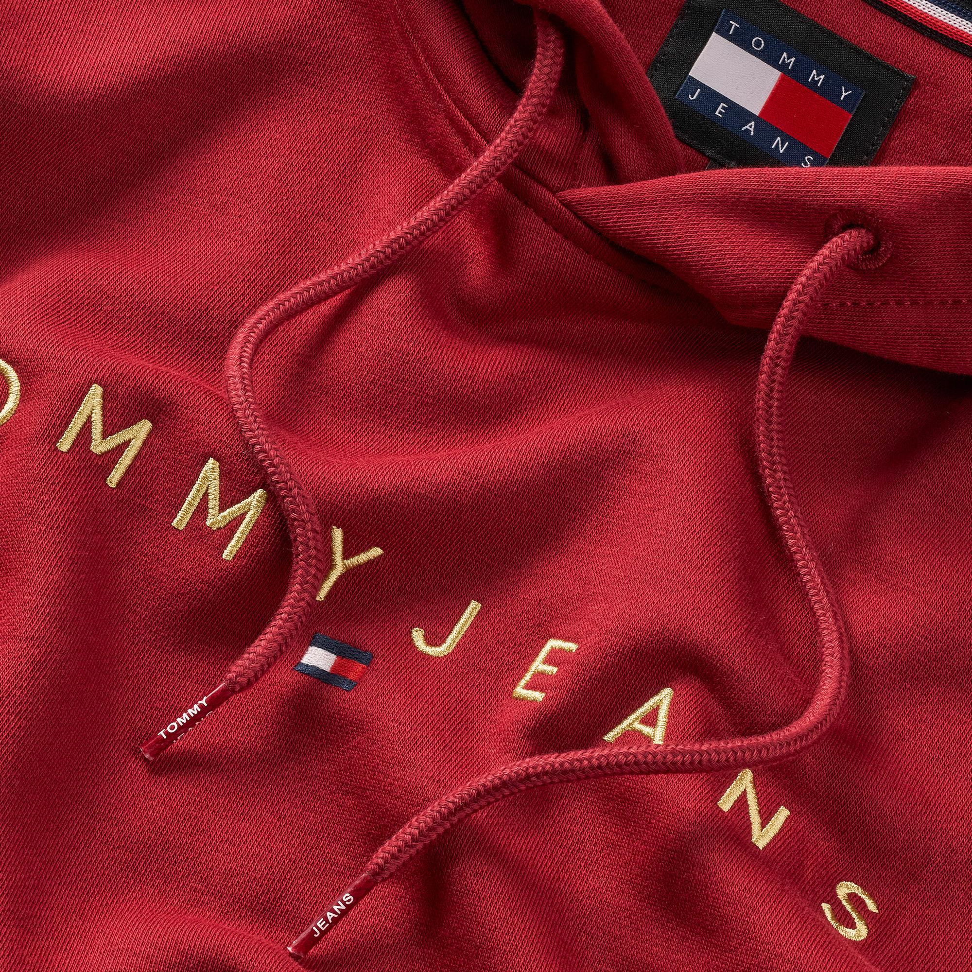 Tommy Jeans Erkek Kırmızı Sweatshirt