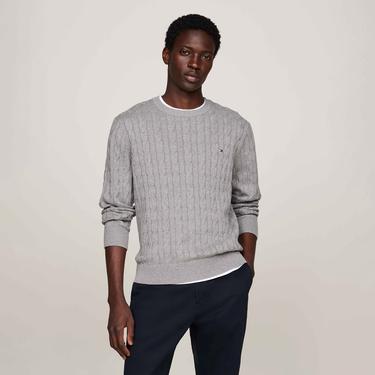  Tommy Hilfiger Erkek Triko Gri Kazak