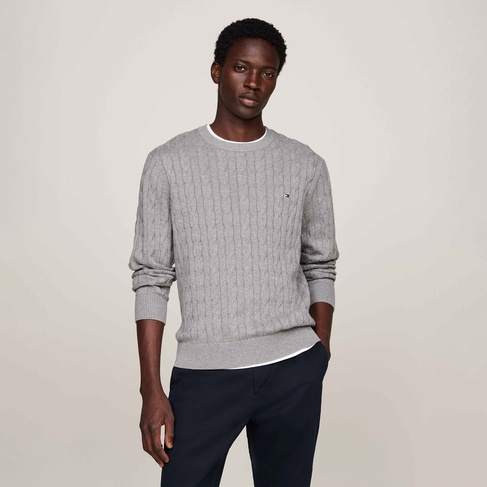  Tommy Hilfiger Erkek Triko Gri Kazak