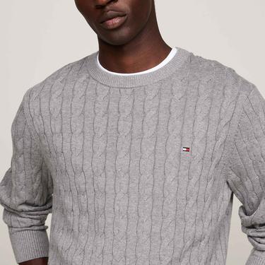  Tommy Hilfiger Erkek Triko Gri Kazak