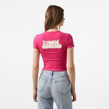  Les Benjamins 019 Kadın Pembe T-Shirt