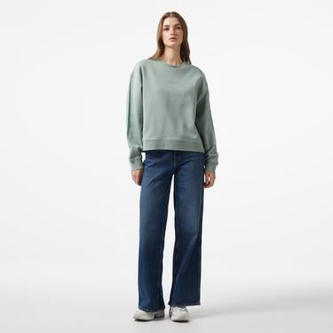  Les Benjamins 404 Kadın Yeşil Sweatshirt