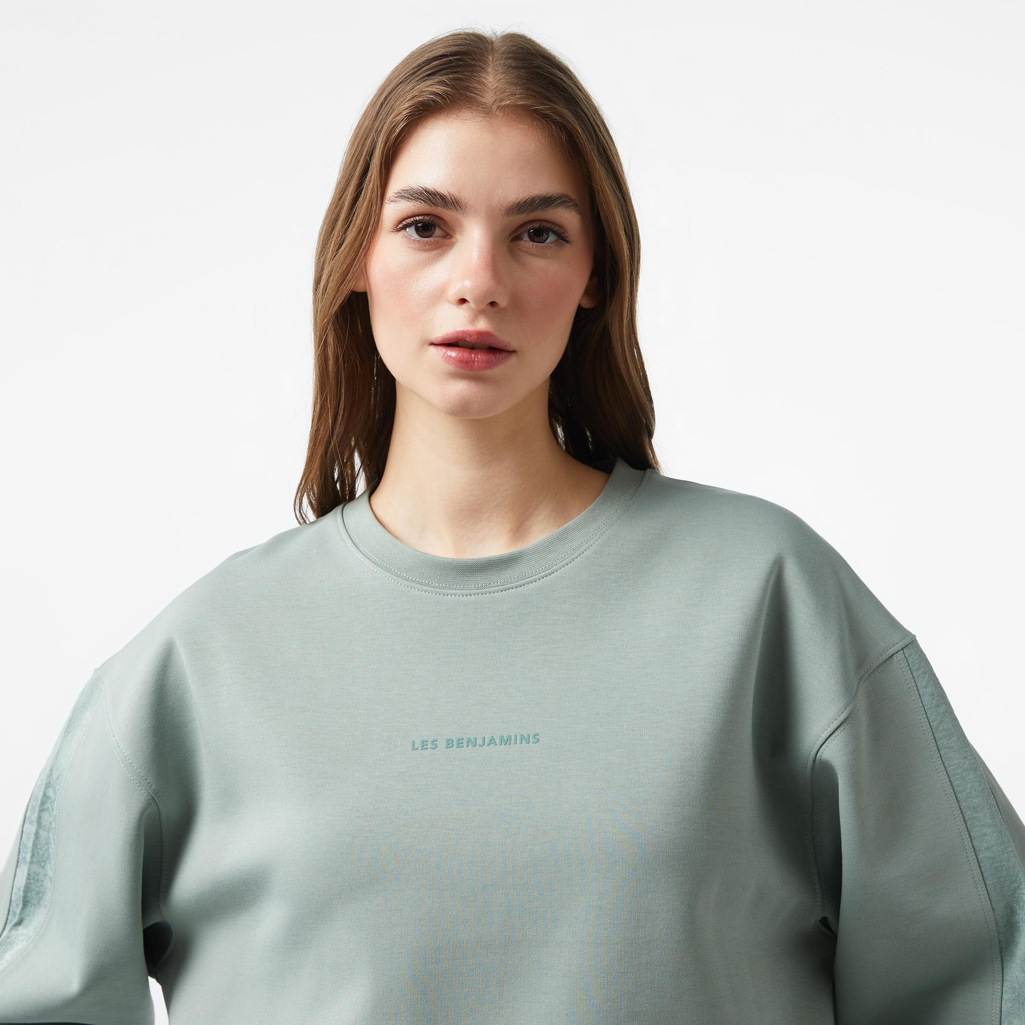 Les Benjamins 404 Kadın Yeşil Sweatshirt