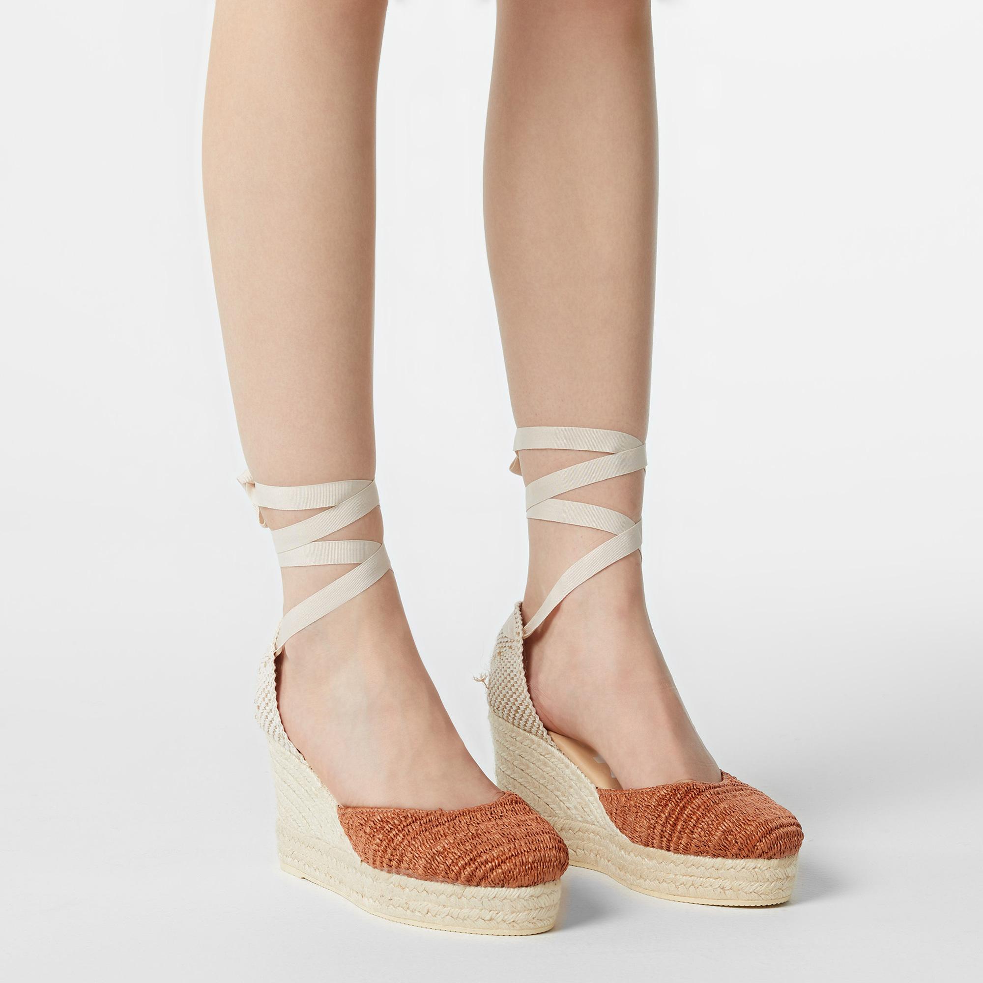 Manebi Topuklu Kadın Turuncu Ayakkabı