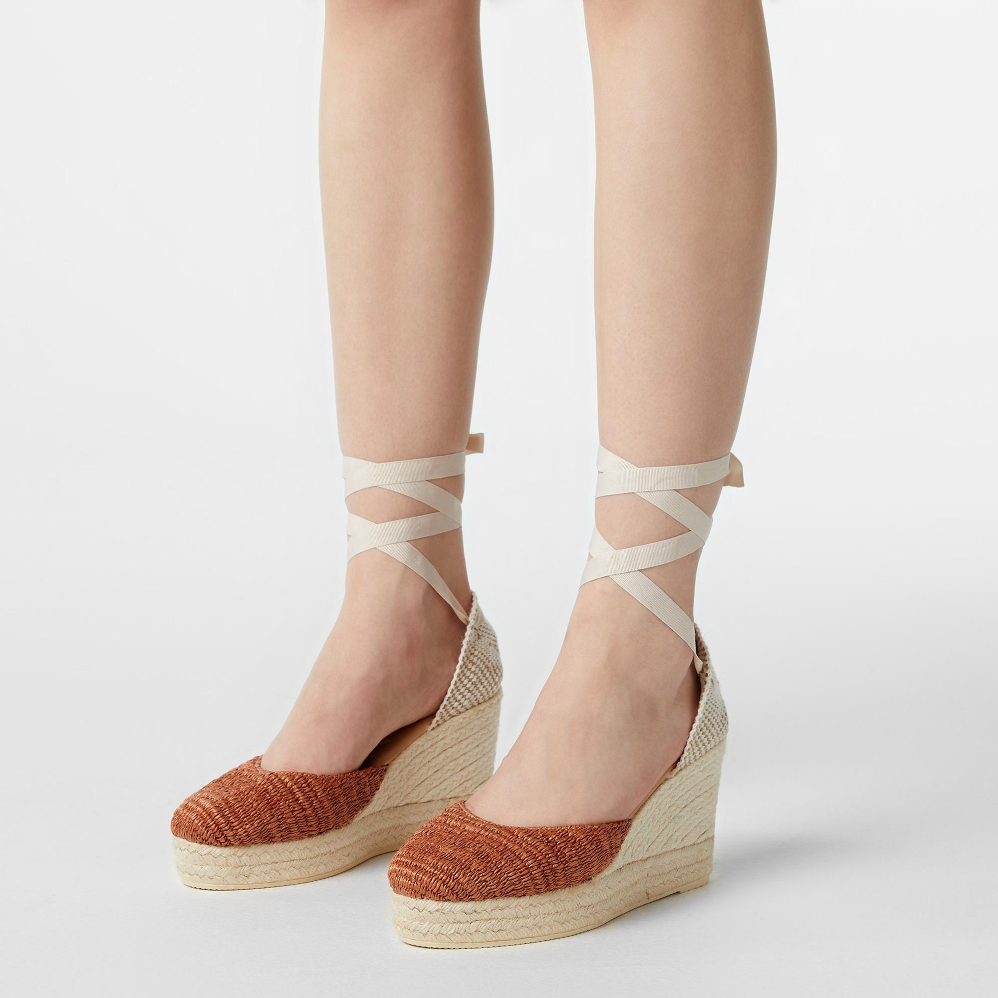 Manebi Topuklu Kadın Turuncu Ayakkabı