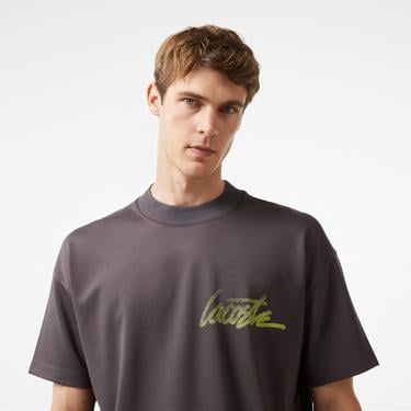  Lacoste x House of SuperStep Erkek Siyah T-Shirt