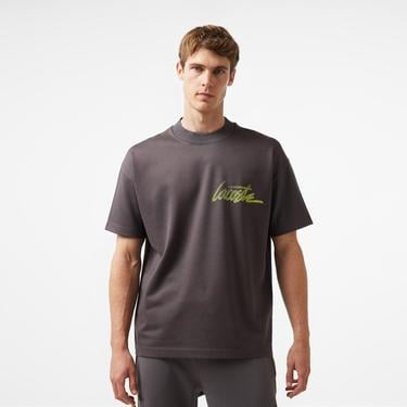  Lacoste x House of SuperStep Erkek Siyah T-Shirt
