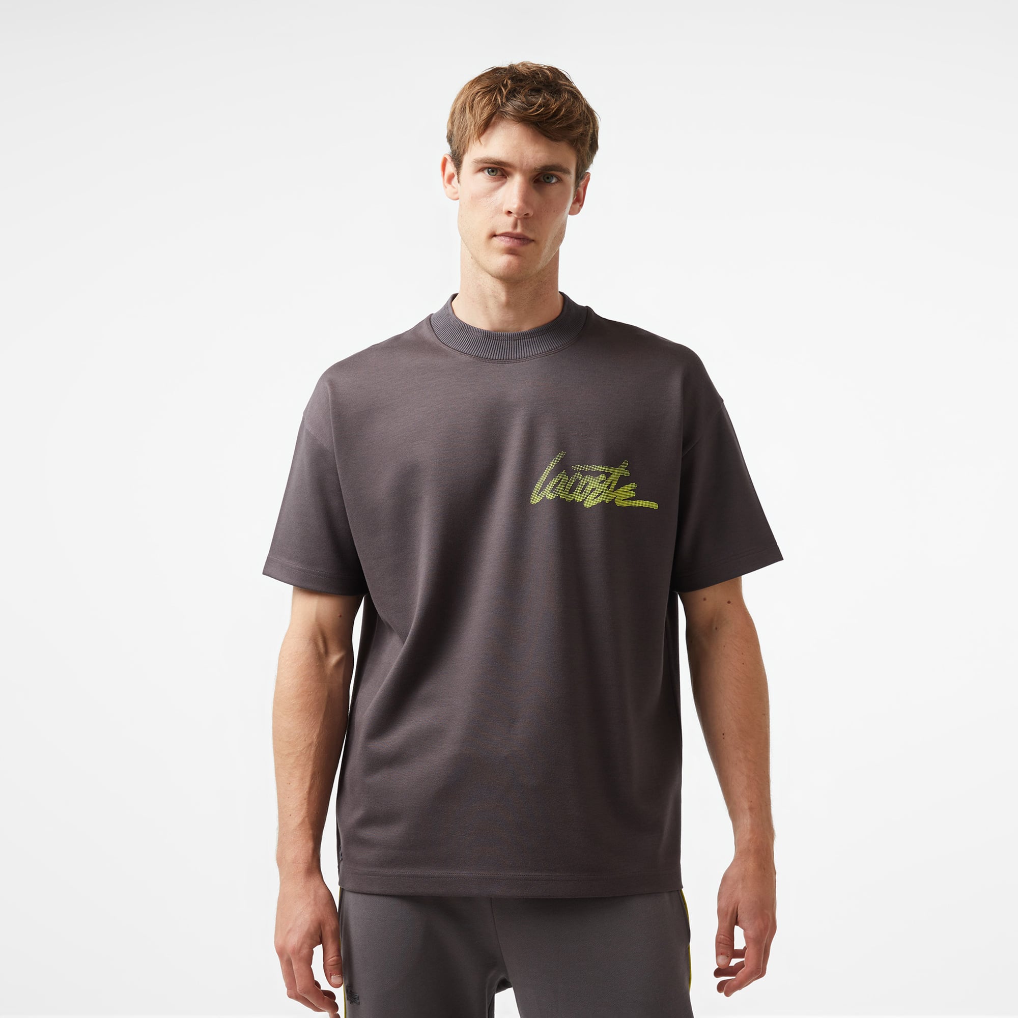  Lacoste x House of SuperStep Erkek Siyah T-Shirt