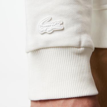  Lacoste x House of SuperStep Erkek Krem Hoodie