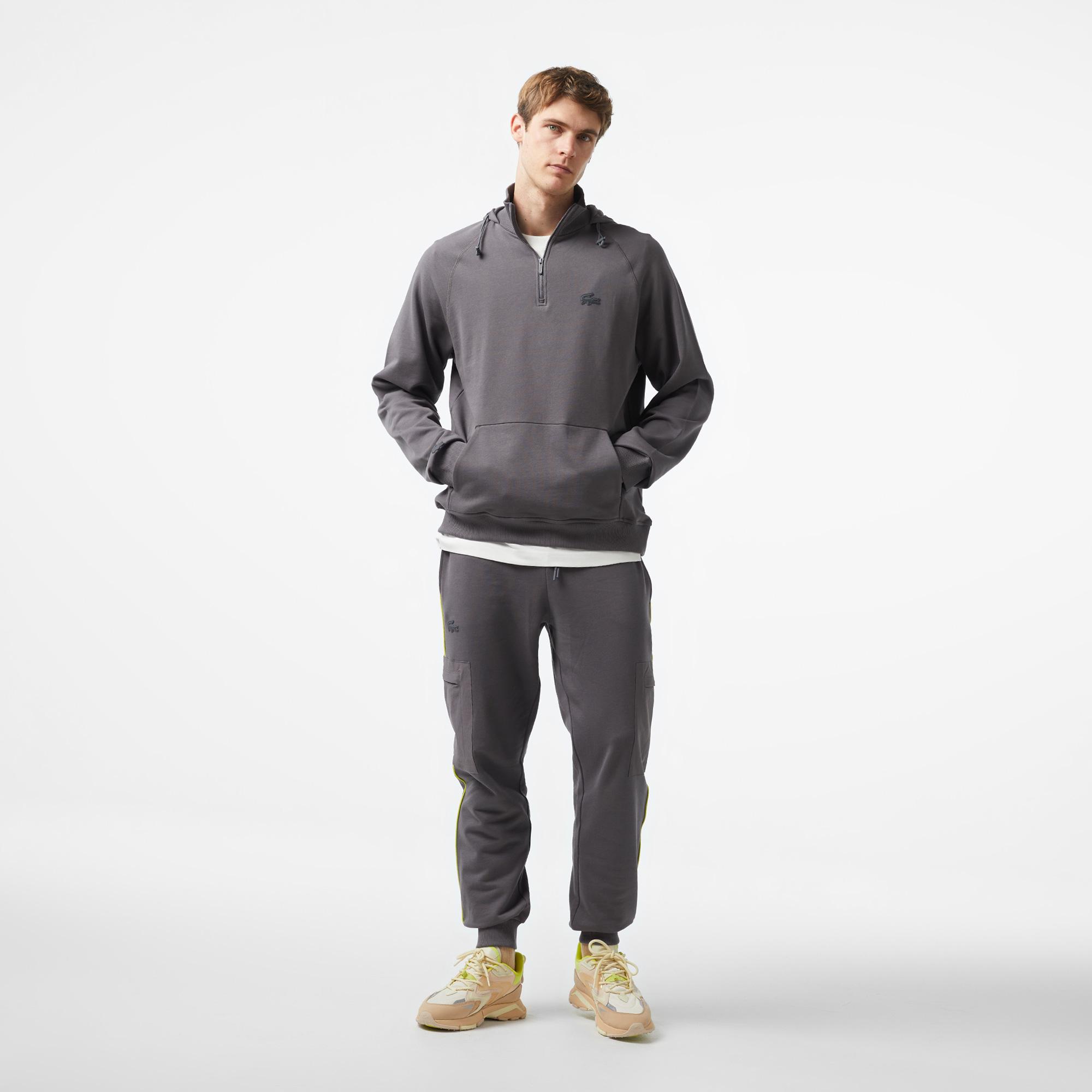 Lacoste x House of SuperStep Erkek Siyah Hoodie