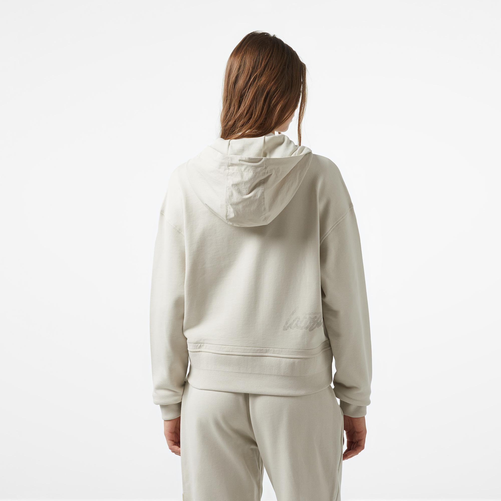 Lacoste x House of SuperStep Kadın Gri Hoodie