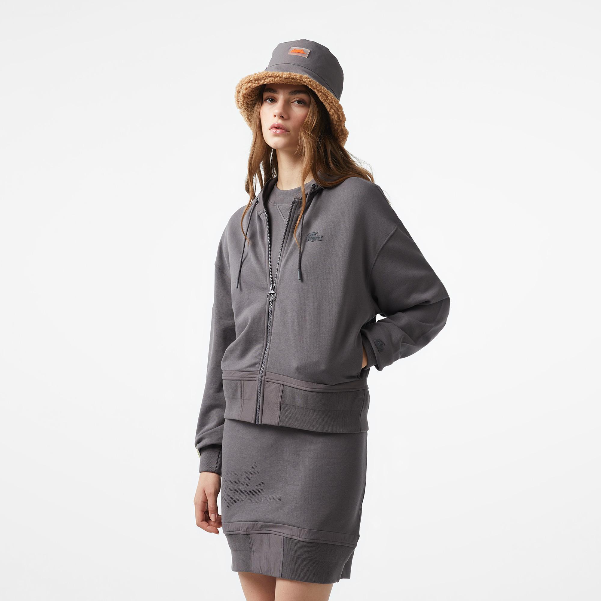 Lacoste x House of SuperStep Kadın Siyah Hoodie