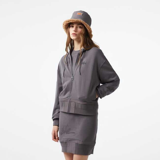  Lacoste x House of SuperStep Kadın Siyah Hoodie