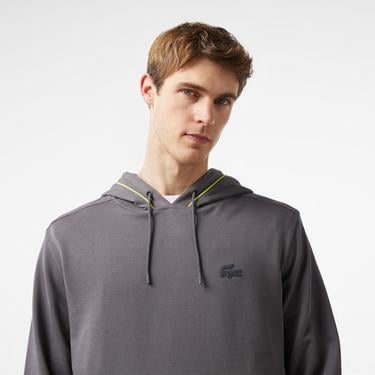  Lacoste x House of SuperStep Erkek Siyah Hoodie