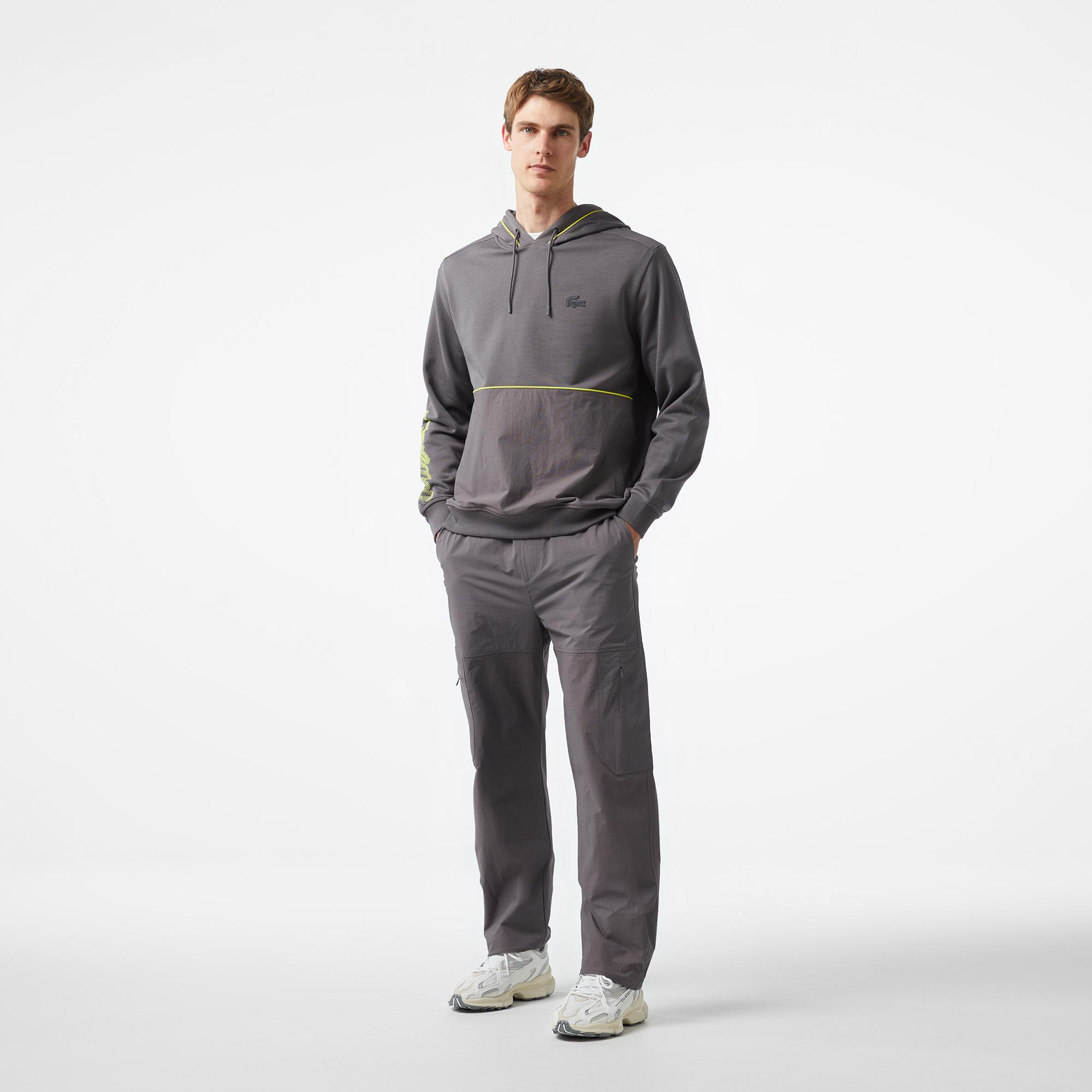 Lacoste x House of SuperStep Erkek Siyah Hoodie