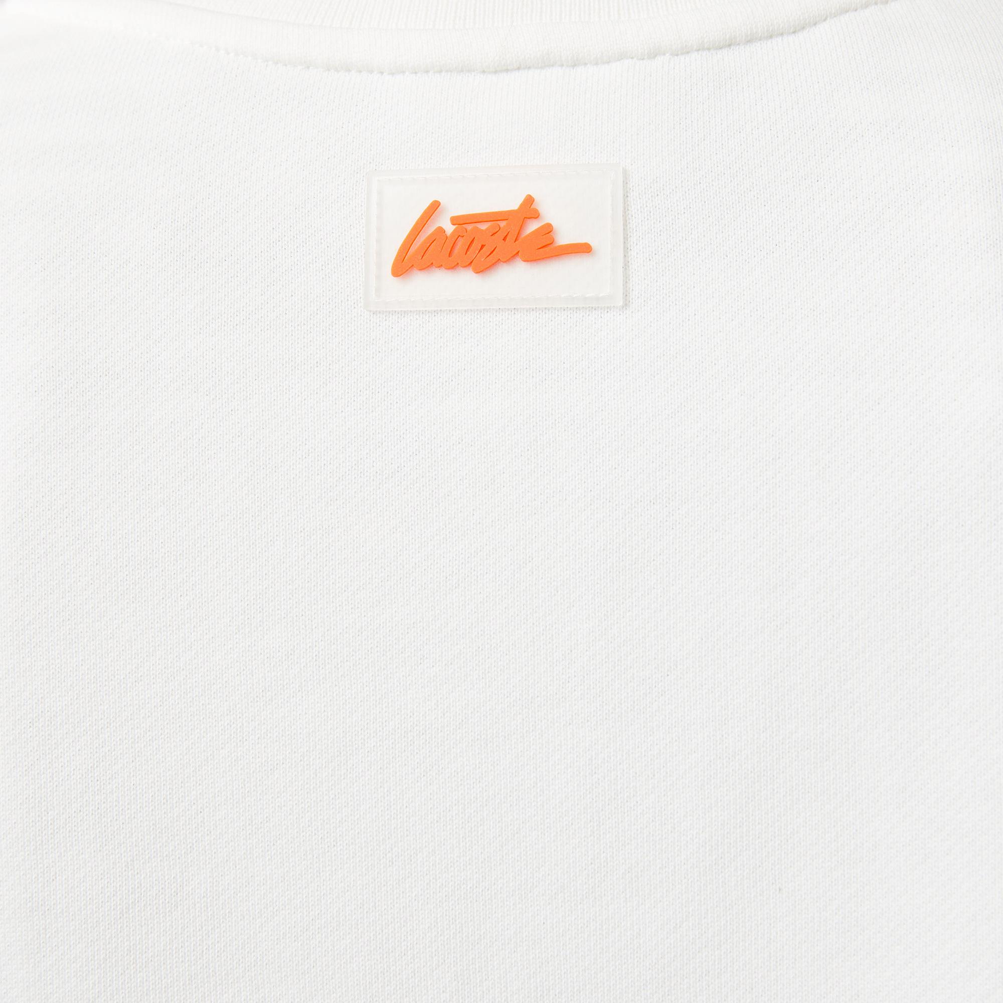 Lacoste x House of SuperStep Kadın Krem T-Shirt