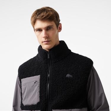  Lacoste x House of SuperStep Erkek Siyah Yelek