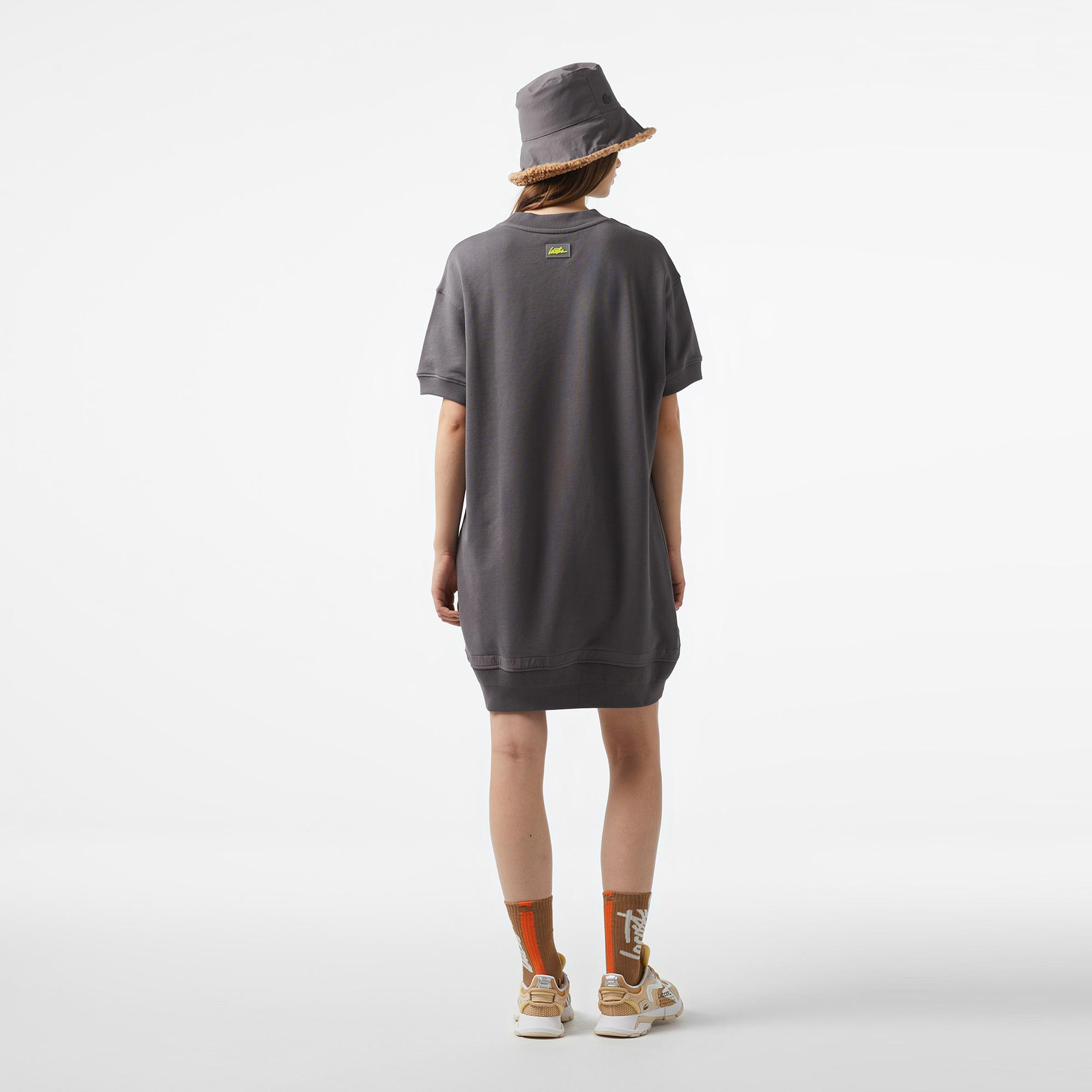 Lacoste x House of SuperStep Kadın Siyah Elbise