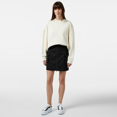  Lacoste Classic Kadın Krem Sweatshirt