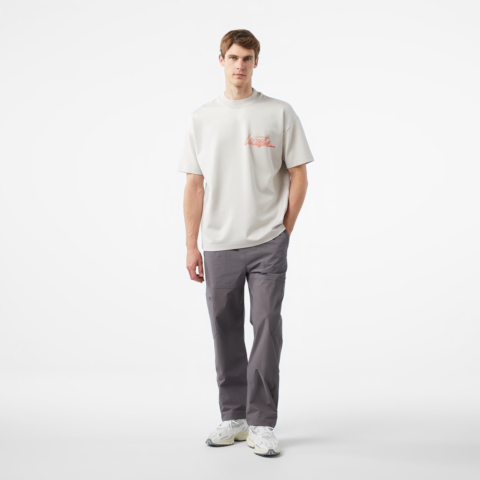  Lacoste x House of SuperStep Erkek Siyah Pantolon