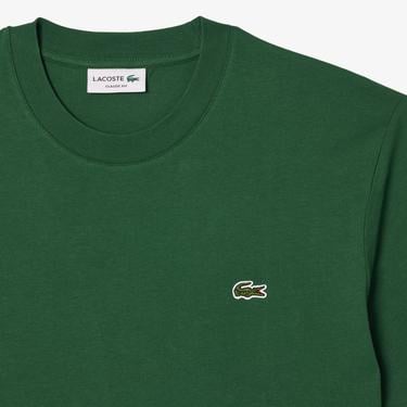  Lacoste Classic Erkek Classic Fit Bisiklet Yaka Koyu Yeşil T-Shirt