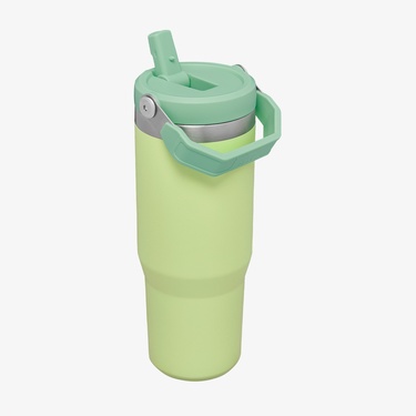  Stanley The IceFlow Flip Straw 0.89L Pipetli Termos Yeşil  Bardak