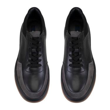  Odella Siyah Erkek Deri Spor Ayakkabı