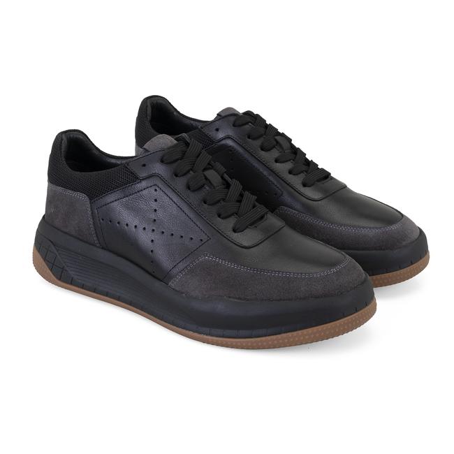  Odella Siyah Erkek Deri Spor Ayakkabı