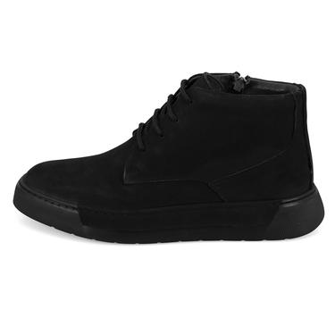  Rosalea Siyah Erkek Nubuk Deri Bot